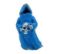 Laikoutd Ciondolo in Paracord in Metallo a Forma Teschio Spettro, Attrezzatura da Esterno, Decorazione, Cordino, Perfetto per esploratori culturali, Accessori per Attrezzature da Esterno