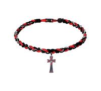 Laikoutd Collana con croci da baseball Le occasioni per la pelle sensibile indossano gioielli in corda