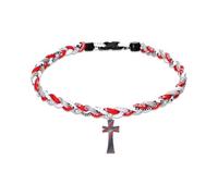 Laikoutd Collana con croci da baseball Le occasioni per la pelle sensibile indossano gioielli in corda