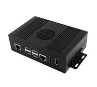 Laikoutd Custodia in Alluminio per Computer Piccole Dimensioni. Computer Supporta L'adattatore Rete Ethernet Espansione PCIe. Custodia Adattatore PCIe A Gigabit Ethernet 2x4K.