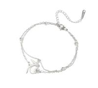 Laikoutd Elegante Braccialetto con Ciondolo A Forma Colibrì Lunghezza Regolabile Catena Gioielli da Polso Bohémien per Donne E Ragazze. Bracciale con Colibrì