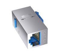Laikoutd Estensore Ethernet RJ45 in Metallo Resistente da 10 Gbps Design Schermato per Installazione Rete E Piastra A Muro Accoppiatore Ethernet Schermato