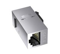 Laikoutd Estensore Ethernet RJ45 in Metallo Resistente da 10 Gbps Design Schermato per Installazione Rete E Piastra A Muro Accoppiatore Ethernet Schermato