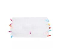 Laikoutd Fogli Tela in Rete Plastica Trasparente per Borsa all'Uncinetto Realizzazione Ricami Tela Ago Mestiere Filato Acrilico Lavorazione A Maglia Borsa per Maglieria Foglio Rete