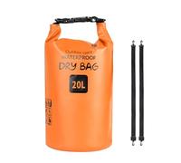 Laikoutd Impermeabilizza Dry Bag Floating Water Sacks Portable Folding Beach Storage Pack Nuoto Borse galleggianti Dry Gear Bags, Colore: arancione., 20 l