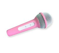 Laikoutd Microfono finto Giocattolo Regalo Modello simulazione Spettacolo attività Microfono per esercitazioni registrazione per feste musicali Karaoke
