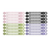 Laikoutd Organizzatori Multiuso per Cavi A Ventosa Fascette Ferma-Cavo Riutilizzabili in Silicone Scrivania da Parete Cavi Adattatori Ricarica Auto Avvolgicavo Riutilizzabile A Parete