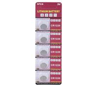 Laikoutd Pile A Bottone CR1220 Energia da 3 V Batteria A Litio CR1220 per Applicazioni Elettroniche Precise Batteria A Ricambio