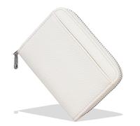 Laikoutd Robusta custodia per carte con cerniera in pelle PU con oltre 8 supporti e borsa portamonete per portafoglio essenziale tutti i giorni