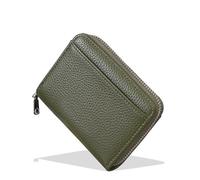 Laikoutd Robusta custodia per carte con cerniera in pelle PU con oltre 8 supporti e borsa portamonete per portafoglio essenziale tutti i giorni