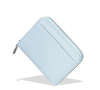 Laikoutd Robusta custodia per carte con cerniera in pelle PU con oltre 8 supporti e borsa portamonete per portafoglio essenziale tutti i giorni