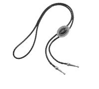 Laikoutd Stylish Leather Lariat Necklace Metal Detailing Customizable Length Timeless Layering Piece For Blazers Evening Leather Bolo Tie Gold