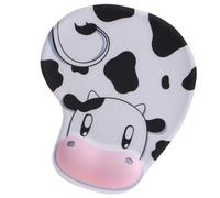 Laikoutd Tappetino Per Con Poggiapolsi In Gel Supporto Motivo Mucca Scivolamento Facile Da Ufficio Base In Gomma Resistente Scivolamento