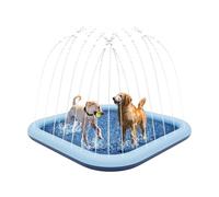 Laikoutd Tappetino quadrato in PVC per spruzzatore d'acqua per bambini e animali domestici con flussi d'acqua regolabili Superfici antiscivolo per esterni Tappetino per schizzi d'acqua per cortile