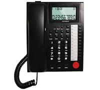 Laikoutd Telefono Fisso in ABS con Display per l ' identificazione Chiara del chiamante e comode Cuffie per uffici e uffici Domestici Telefono con Porta per Le Cuffie