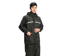 Laikoutd Tuta Antipioggia Impermeabile Traspirante con Finiture Riflettenti Adatta per Motociclisti per Uomini E Donne Impermeabile da Ciclismo