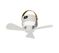 Laikoutd Ventilatore da soffitto USB Compatto Display Digitale Appeso Portatile per Comodino del dormitorio del Computer Funzionamento a Basso Rumore soffitto Silenzioso Funzionamento Leggero