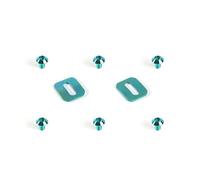 Laikoutd Viti Per Tacchette Biciclette Leghe Metalliche Universali Piastra Bloccaggio Mountain Bike Da Strada Facili Da Installare Pedale Autobloccante Guarnizioni In Leghe