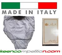 Laila 6 SLIP DONNA ALTO MAXI CULOTTE MUTANDA CLASSICA 100% COTONE MADE IN ITALY
