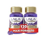 Laila DormiBene 120 Gommose, Integratore per dormire, Senza Zuccheri | Con Melatonina e Herbal 5 Complex (Valeriana, Ashwagandha, Melissa e Lavanda), adatto ai vegani, Gusto Frutti di Bosco