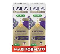 Laila DormiBene Gocce Maxi Formato, Integratore alimentare per il sonno con Estratti Botanici e Melatonina per favorire un rapido addormentamento, 2 Confezioni da 20 ml, Senza zuccheri, Senza alcool