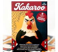 Lailus KAKAROO - Gioco di Carte Divertente e Dinamico per Famiglie e Amici - Gioco di Società Caotico con Mimica, Risate e Bluff - Da 3 a 6 Giocatori - Dagli 8 Anni - Regalo Compleanni, Amico segreto