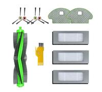 Laimaiou Kit accessori di ricambio per iRobot Roomba Combo R111840 R1138 Robot Aspirapolvere 10 Confezioni 1 Spazzola a rullo, 3 Filtri, 4 Spazzole laterali, 2 Panni Mop