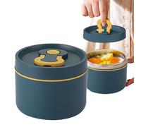 Laimejia Contenitore per il pranzo per bambini, in acciaio, 650 ml, a prova di perdite, con 2 scomparti, contenitore termico per il pranzo per lavoro e scuola, per preparare pasti, scuola, lavoro