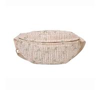 Laimoere - Marsupio alla moda in paglia per donna, marsupio da spiaggia, borsa a tracolla per sport, allenamento, viaggi, casual