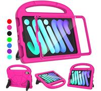 Lainergie Schutzhülle per iPad Mini 6 für Kinder 2021 (6. generazione), leicht, stoßfest, kindersicher, integrierter Displayschutz mit Griff, 8" (8,3 pollici), Rosa