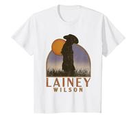 Lainey Wilson - Tramonto vorticoso Maglietta, Bambini, Bianco, 8 Anni