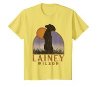 Lainey Wilson - Tramonto vorticoso Maglietta, Bambini, Limone, 10 Anni