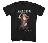 Lainey Wilson - Whirlwind - Licenza Ufficiale - Nero Solido Stampa Frontale