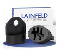 LAINFELD Copertura per Bosch Powertube Smart System | Set da 2 | Nero | Accessori per batteria eBike | Cavo di ricarica pin copertura