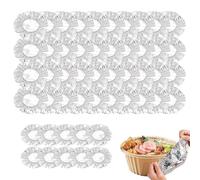 Lainiaoly Coperture Per Alimenti Realizzate In Foglio Di Alluminio - 50 Pezzi Pellicola Elastica | Copertura Isolante per Alimenti in Pellicola,per Mantenere Freschezza Frutta Ciotole Contenitori