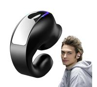 Lainiaoly Cuffie Con Clip Aperta Per L'orecchio, AuricolareBluetooth, Auricolari SportiviBluetooth 5.3 Con Auricolare Singolo, Auricolari Wireless Con Ganci Per L'orecchio, Cuffia Wireless, Nero