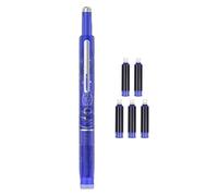 Lainiaoly Penna Stilografica Per Scrivere,Stilografica A Pressione Con 5 Sacchetti Di Inchiostro - Pennino Fine 0.5mm Materiale Scolastico, Cancelleria per Calligrafia Doodling Journaling