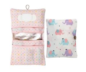LAINIKE Borsa organizer per pannolini e borsa cosmetica Foglie, Balena, Elefante 2 in 1 Borsa per pannolini piccola borsa fasciatoio organizer Borsa per pannolini per la mamma in viaggio (Foglie)