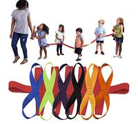 Lainrrew Corda da passeggio colorata con manici, corda di sicurezza per l'asilo nido per bambini in età prescolare (rosso)