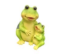 LAIOUSN Artistico Rana Figurine Coppia Durevole Ferro Animale Decorazione Per Patio Giardini Per La Natura Amare Genitori Nonni Bella Rane Decorazione Esterna