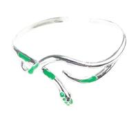 LAIOUSN Bracciale in stile gotico scuro, con serpente, simboleggia mistero e potere, per gli appassionati di moda, abbigliamento casual, gioielli gotici alla moda, Misura unica, come descritto