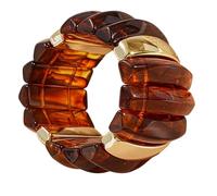 LAIOUSN Bracciale rigido rigido in poliacrilato sottile e permanente, con catena larga, stile moderno, per tutti i giorni, casual, feste, Misura unica, come descritto