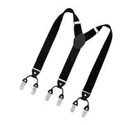 LAIOUSN Bretelle eleganti a forma di Y lunghezza regolabile adatte per la maggior parte degli uomini donne clip in metallo versatile occasione vintage cinghie regolabili accessori moda classica