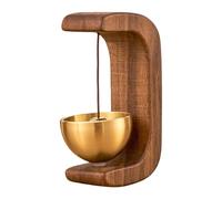 LAIOUSN Campanello a vento realizzato a mano in legno per negozianti con suono chiaro e piacevole per casa, giardino e ristorante, campane per negozianti