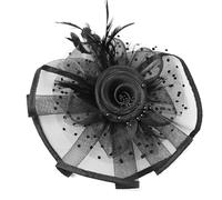 LAIOUSN Cappello classico anni '20 con piume fascinator cappello per donne evento sociale ideale per feste in giardino e sfilate di moda fasce per il tè