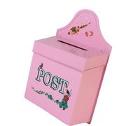 LAIOUSN Cassetta postale decorativa in metallo resistente Cassetta delle lettere vintage durevole in ferro per portico cortile antiruggine blocco sicuro porta lettere all'aperto