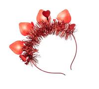 LAIOUSN Cerchietto con cuore LED per San Valentino, con 6 modalità, accessorio per feste o per creare un appuntamento romantico, San Valentino, fascia a forma di cuore