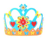 LAIOUSN Cerchietto per capelli con corone per feste in costume con cristalli colorati per karaoke, accessori per foto, blingbling, discoteca, feste per bambini
