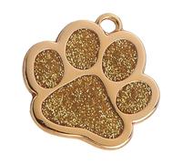 LAIOUSN Ciondolo a forma di impronta di zampa Blingbling per collare per cani gatti ciondolo a forma di zampa collare per animali domestici Blingbling Footprint collana per cani, Misura unica, come