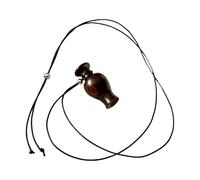 LAIOUSN Collana artigianale in legno di sandalo zucca vintage e moderna regolabile lunga catena disegni per stili di moda versatili collana dichiarazione per le donne, Misura unica, come descritto